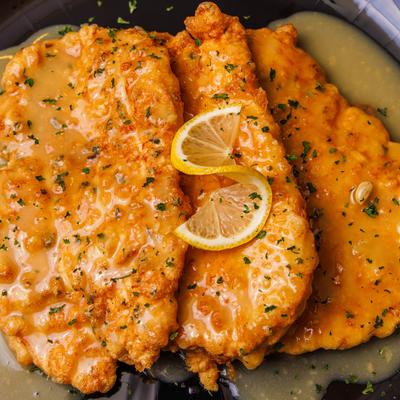 Catering plate, Chicken French.