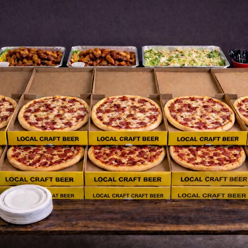 Pizza for 50 people photo