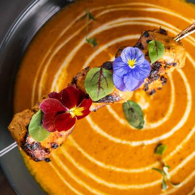 Saffron Butter Chicken, top view