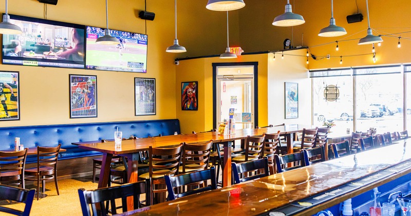 Seating and bar areas