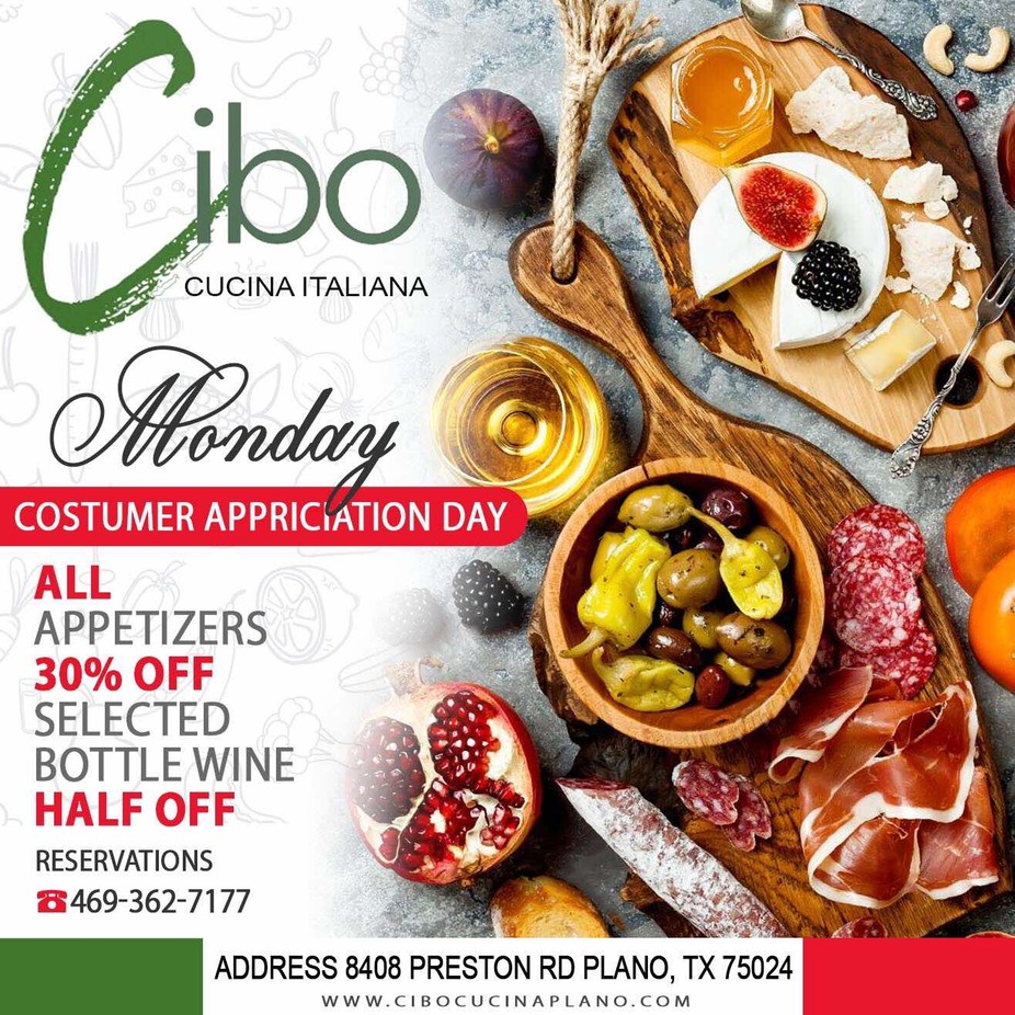 Customer Appreciation Day at Cibo Cucina Italiana! event photo