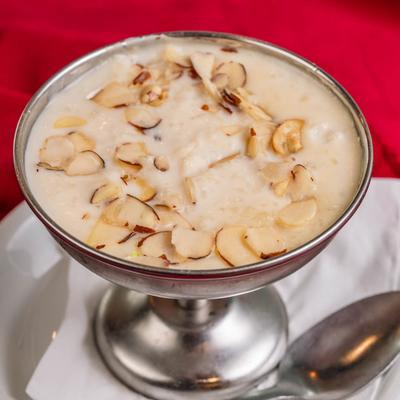 Kheer rice pudding.