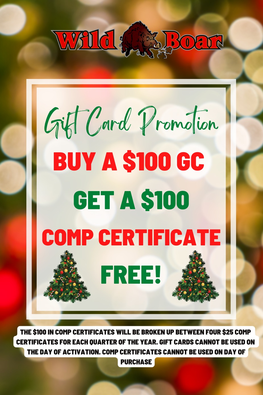 Gift Card Promotion! event photo