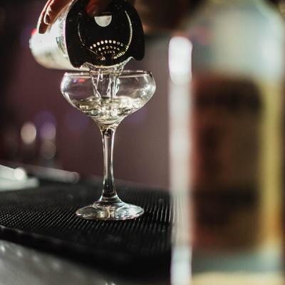 Preparing cocktail in the bar
