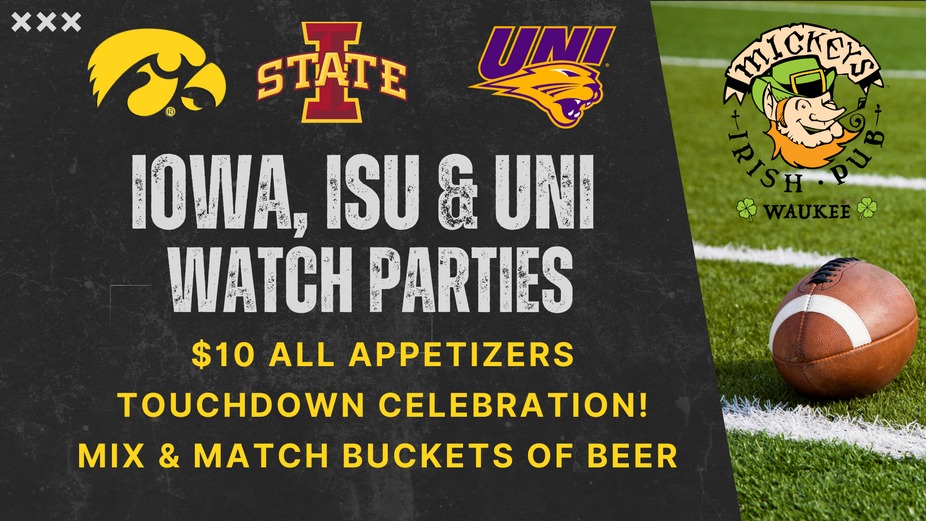 Iowa • ISU • UNI Watch Parties! event photo