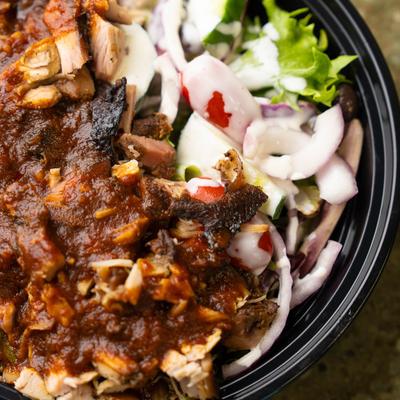 Jerk chicken salad.