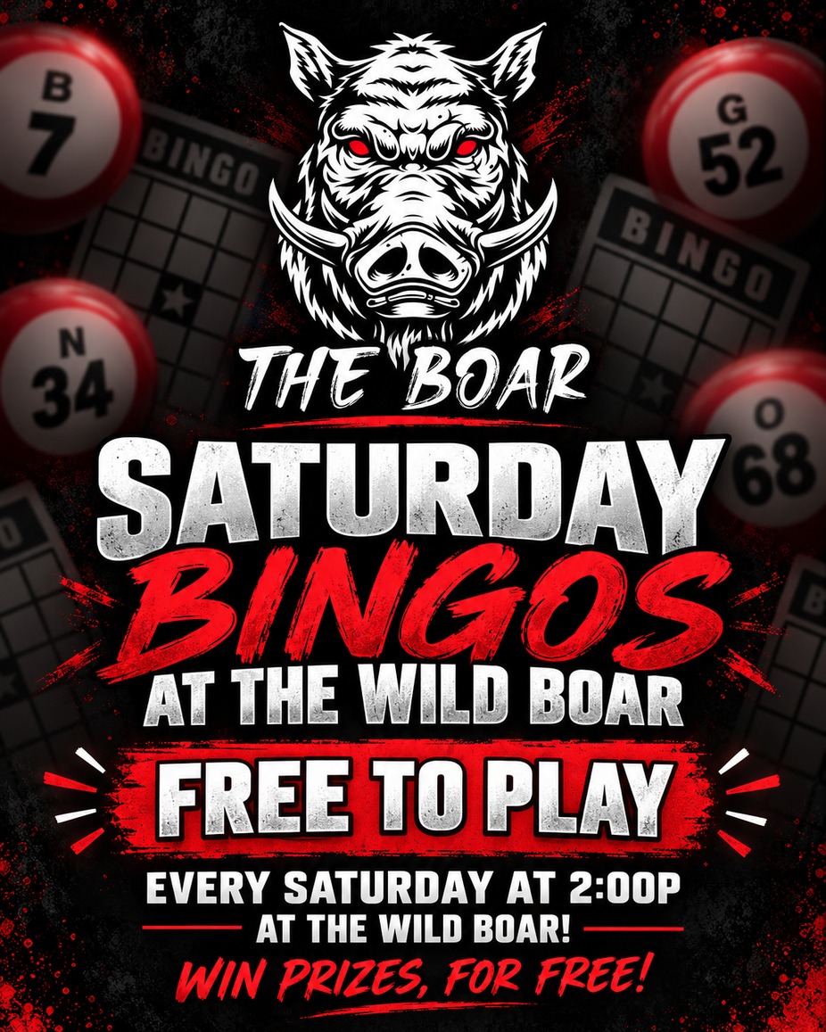 Free to Play Saturday Bingos at the Wild Boar! event photo