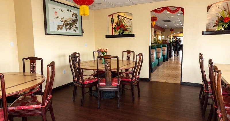 Interior space with tables and chairs