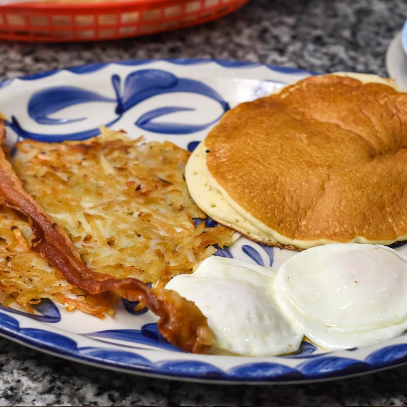 Pancake, Bacon, & Eggs Plate photo