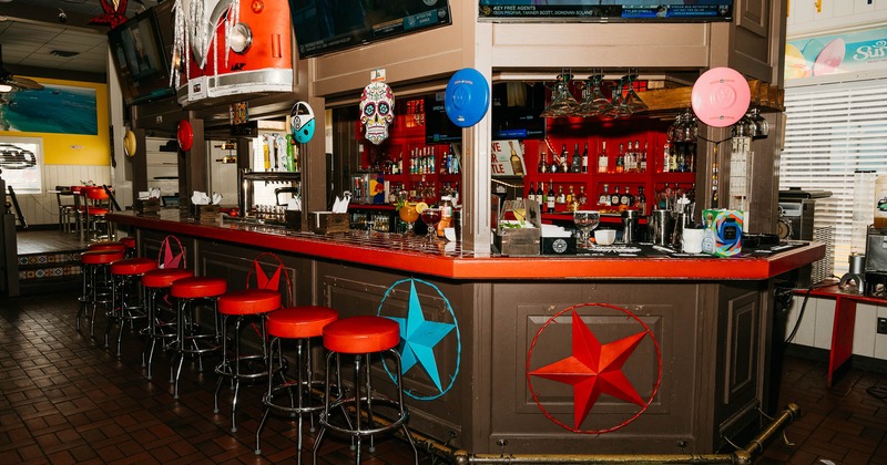 Interior, bar counter area