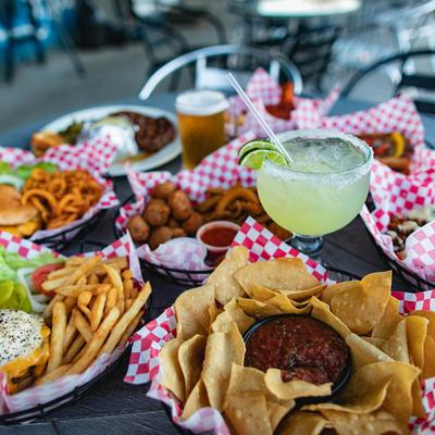 An assortment of dishes on a table.