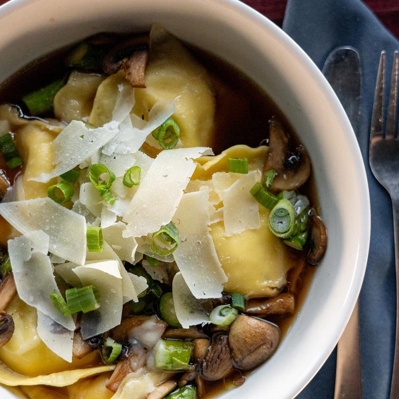Wild Mushroom & Asparagus Ravioli photo