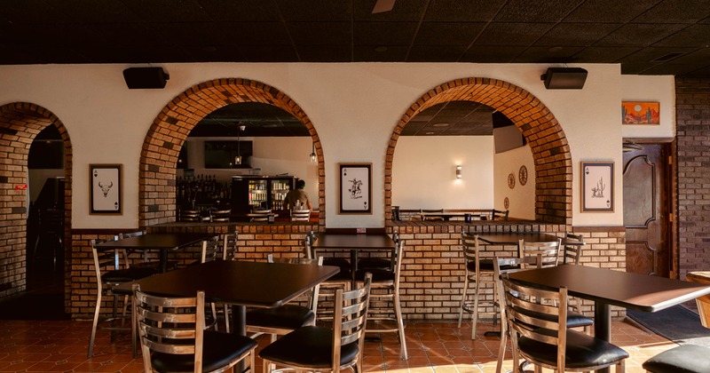 Interior, tables and seats