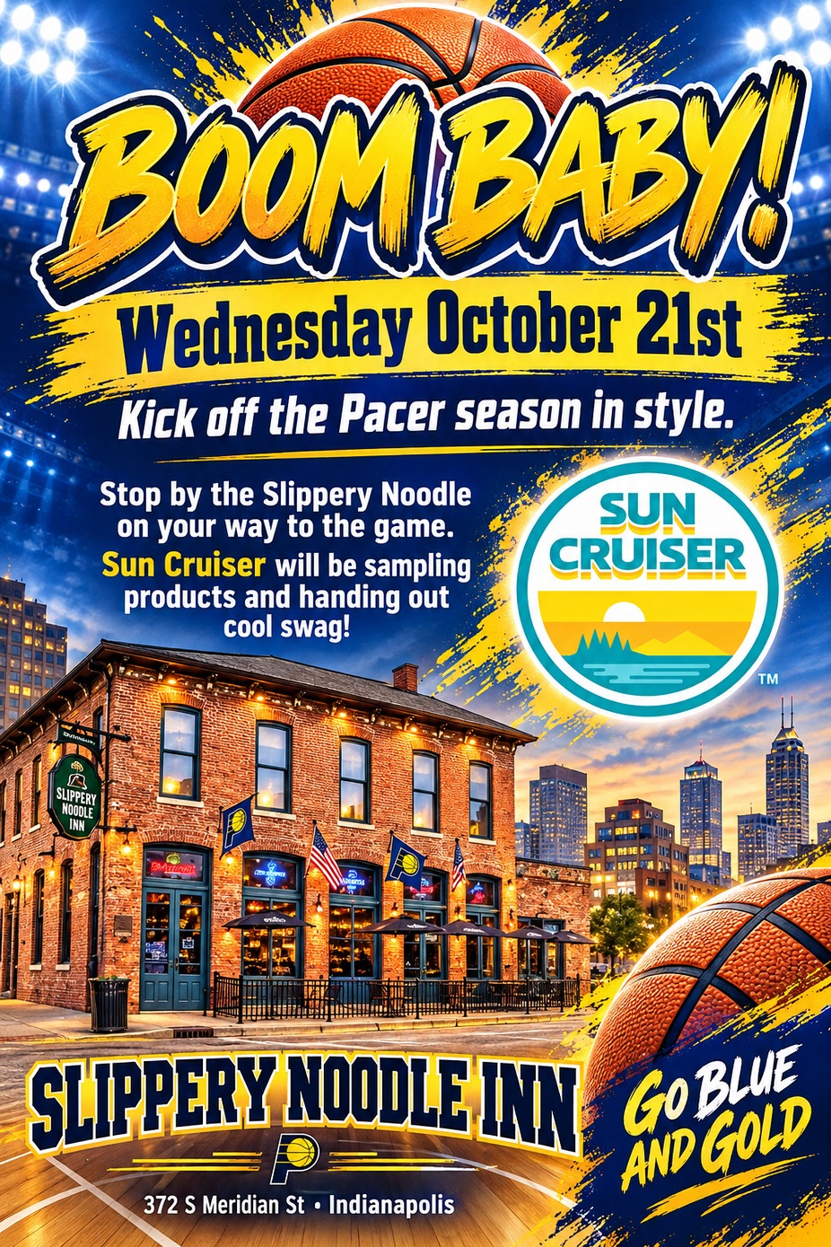 It's hoops time!!  Let's go Blue and Gold event photo