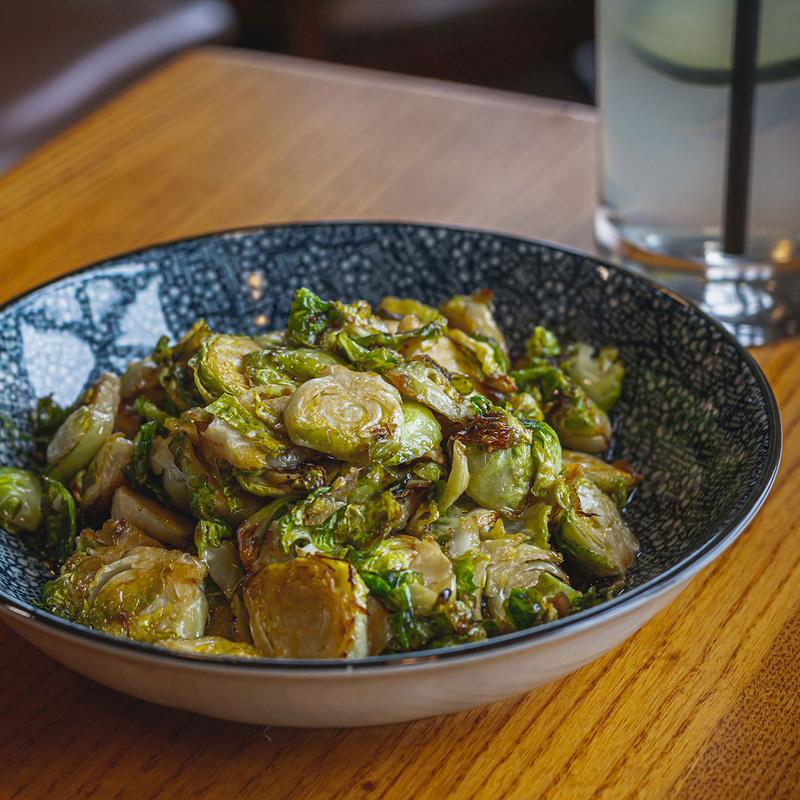 Soy Glazed Brussels Sprouts photo