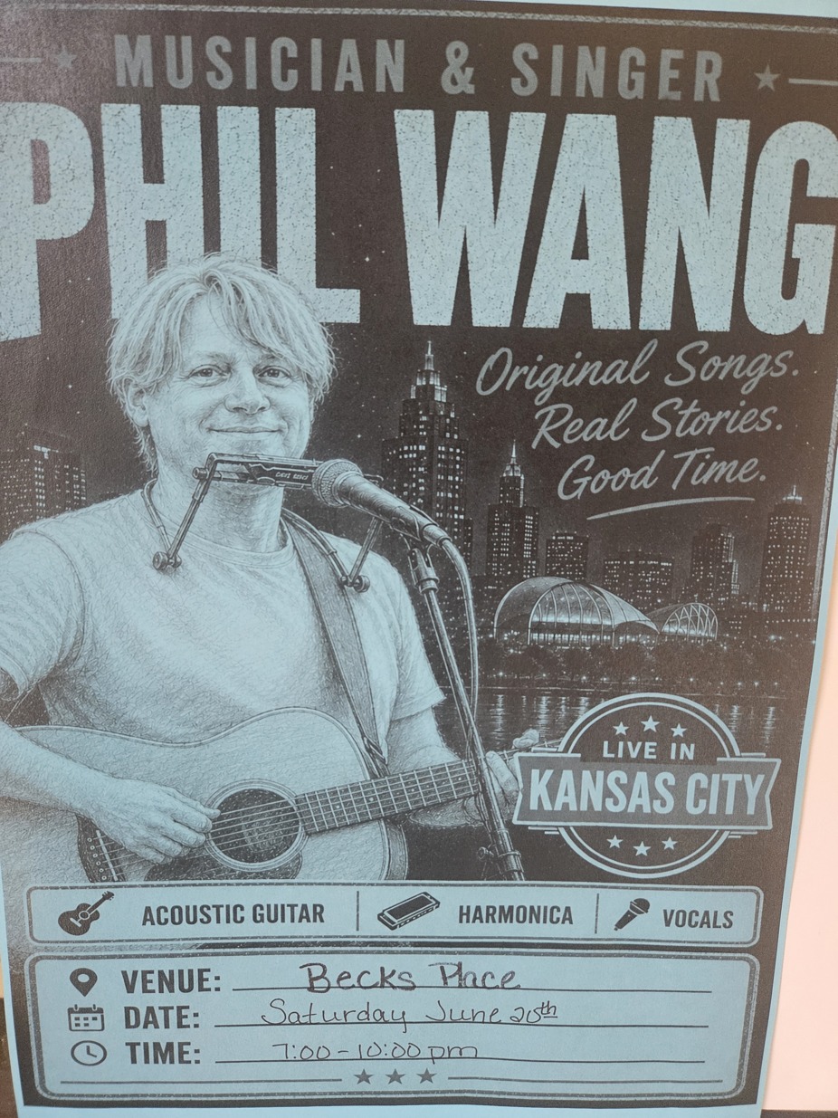 Live Music this Sat come check out Phil Wang event photo