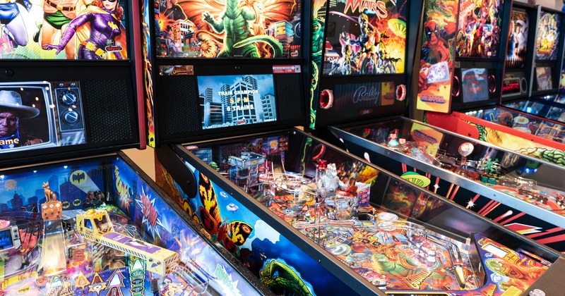 Pinball machine room