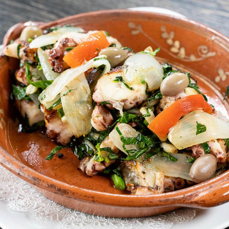 Octopus Sauteed w/ Kale photo