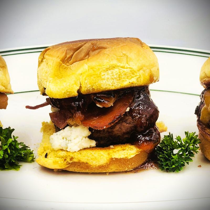 Pepper Bacon Jam Cheeseburger Sliders photo