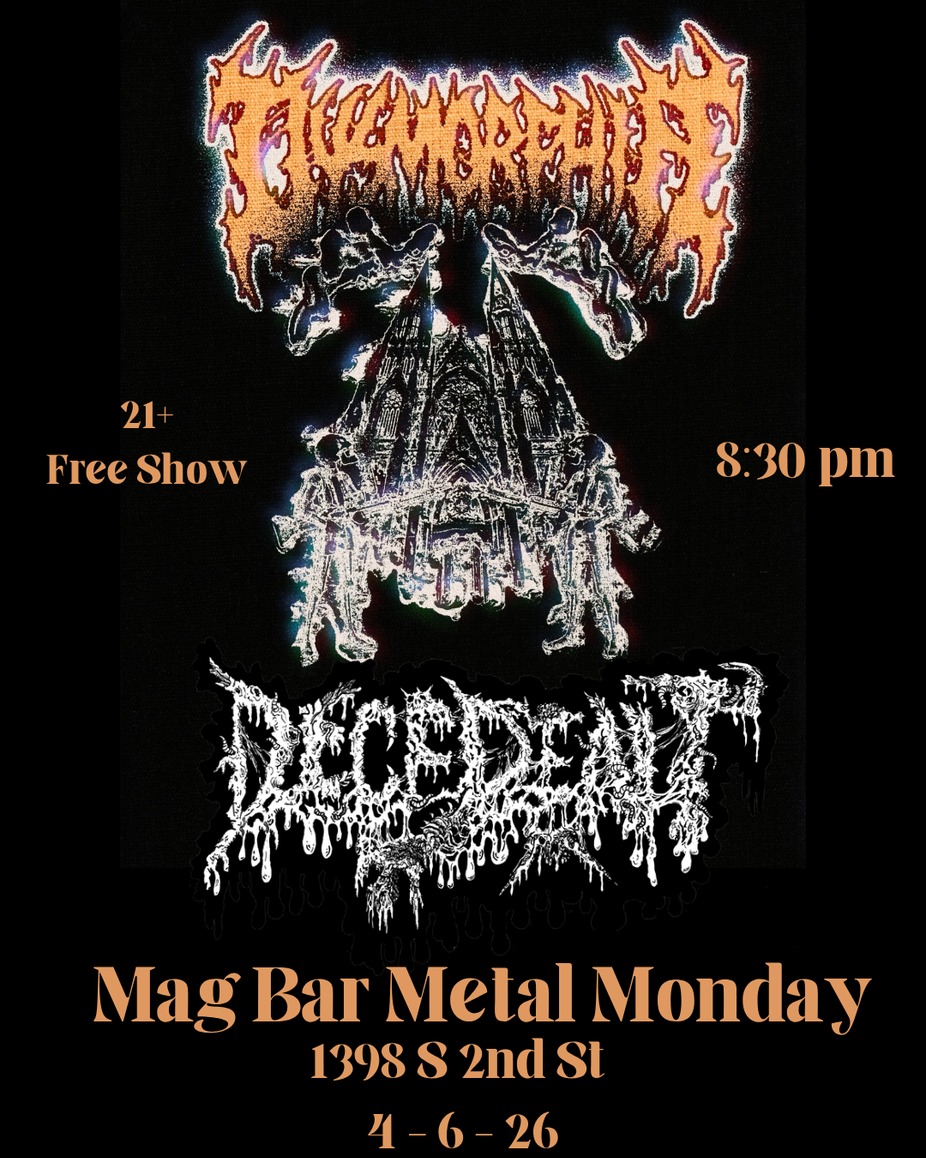Mag Bar Metal Monday presents - Dysmorphia and Decedent event photo