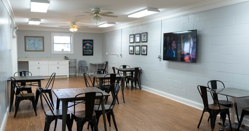 Interior, dining area