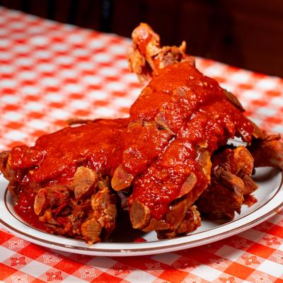 Pork neck bone roast.