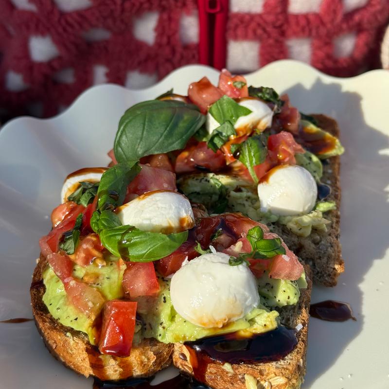 menu item 10 of 16, Caprese Avocado Toast