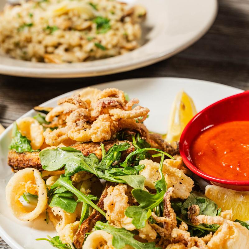 Frittura Di Calamari E Zucchine photo