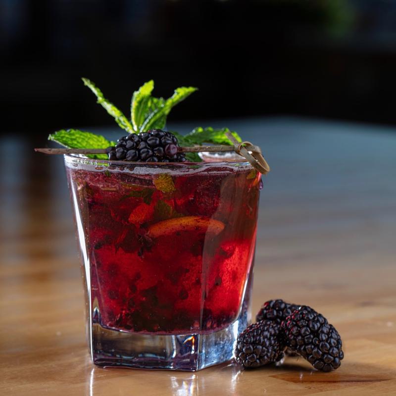 Blackberry Whiskey Smash photo