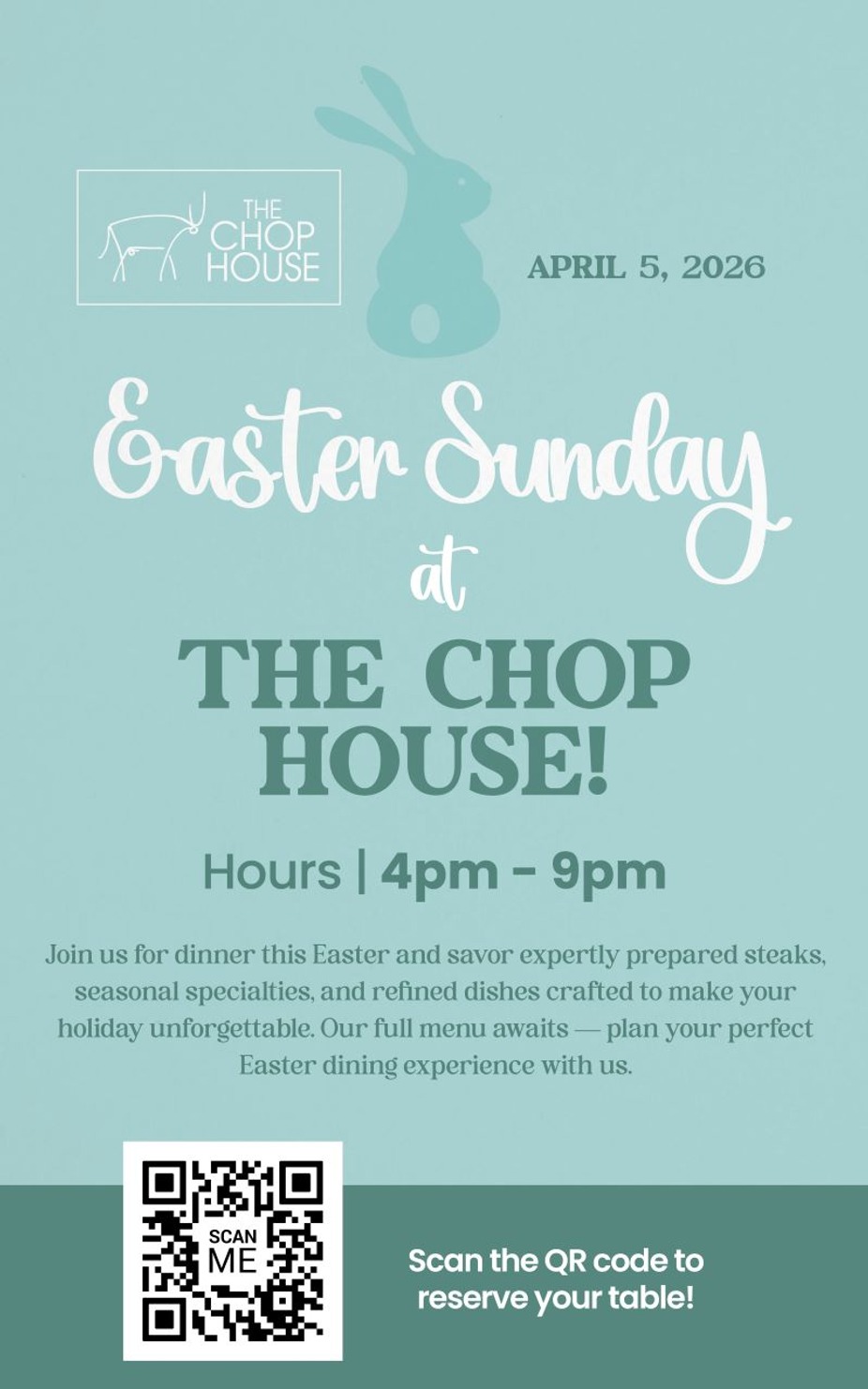 Easter at The Chop House! event photo