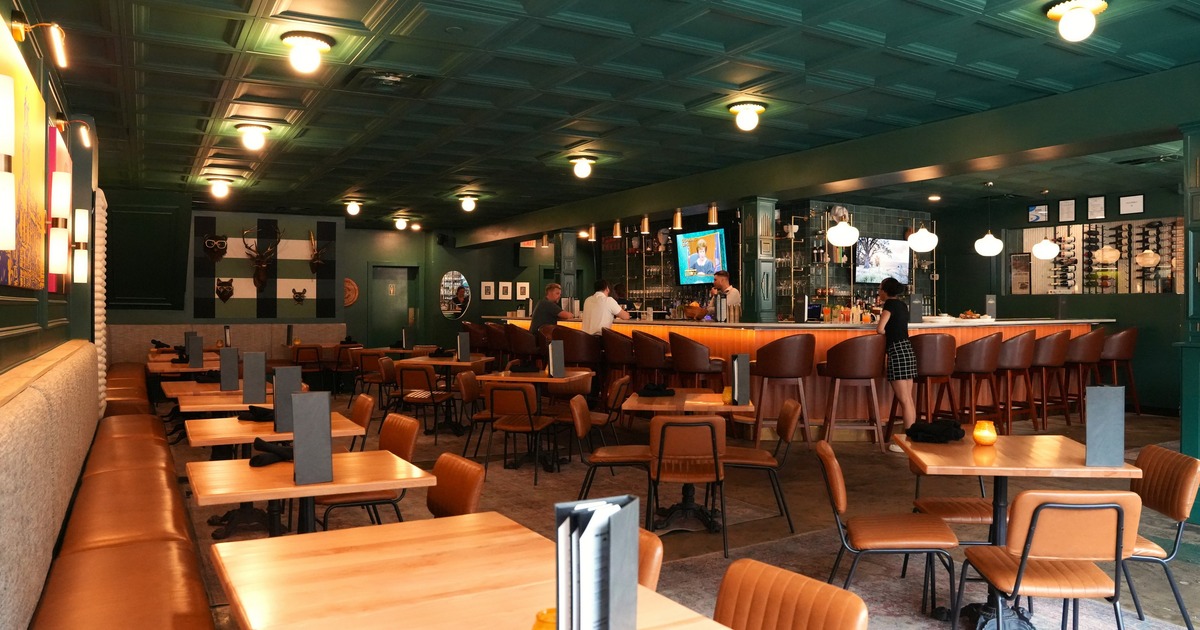 Interior, seating and bar area
