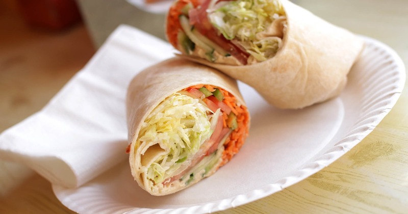 Veggie and Hummus Wrap