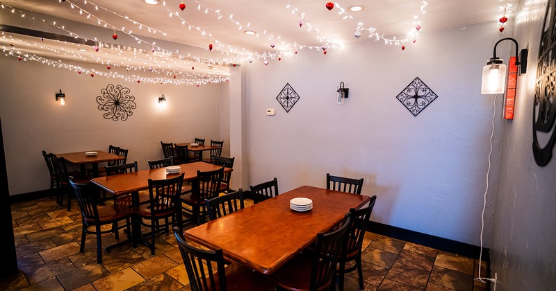 Restaurant interior, dining area