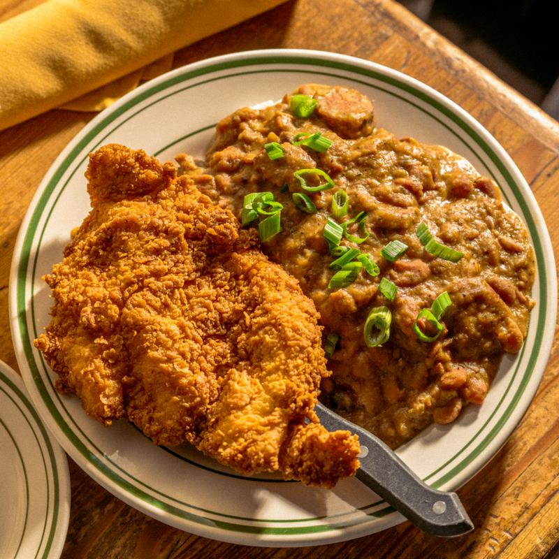 Red Beans & Rice with Fried Chicken photo
