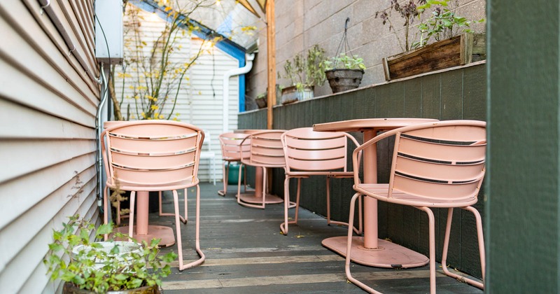 Exterior, patio, seating area