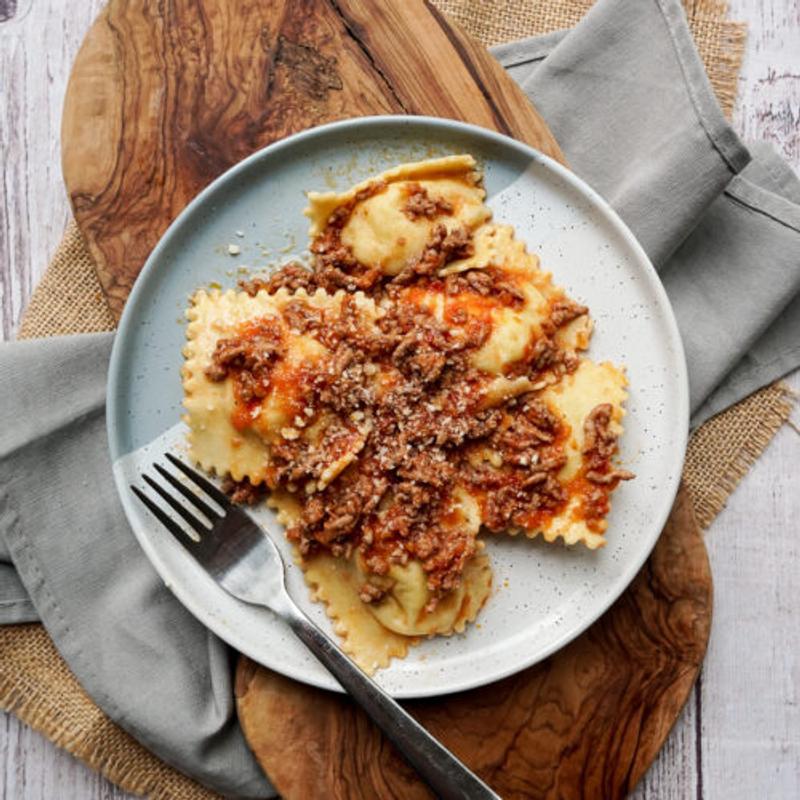 Home-Made Ravioli al Ragu' Toscano photo