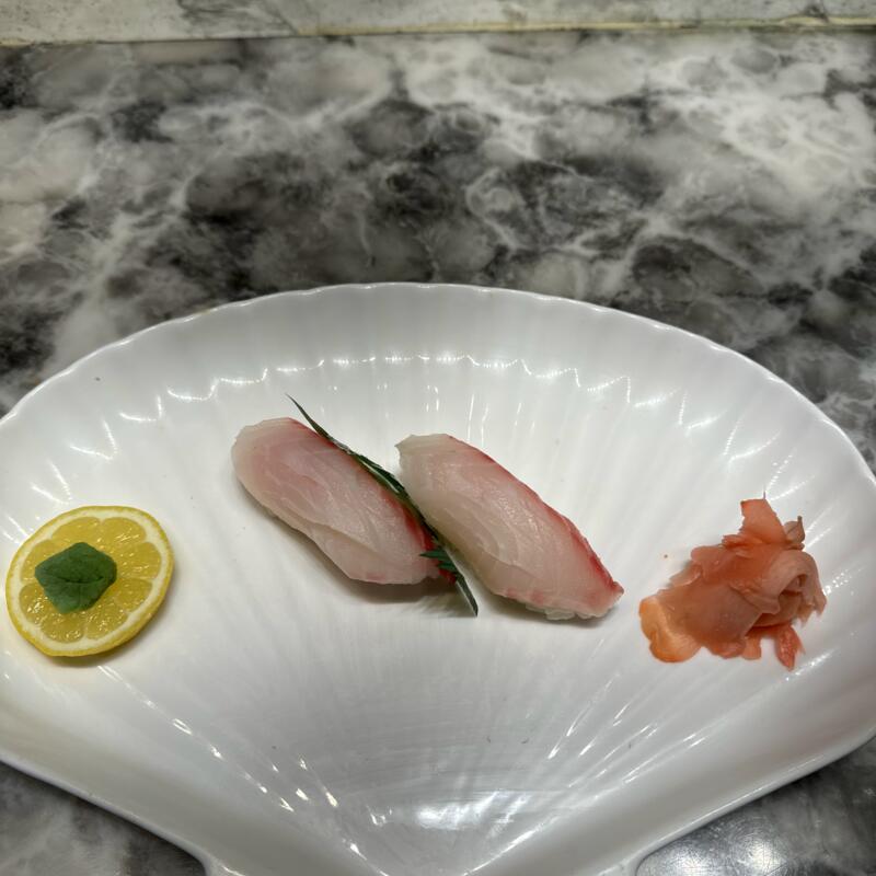 2 Piece Red Snapper Sushi photo