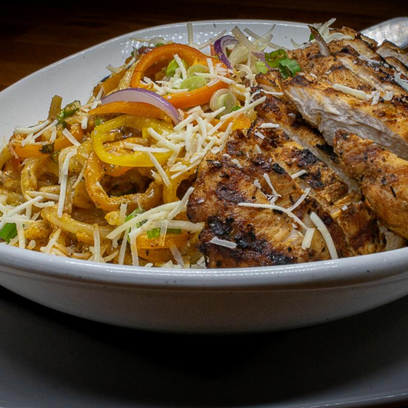 Blackened Cajun Pasta w/ Blackened Chicken.