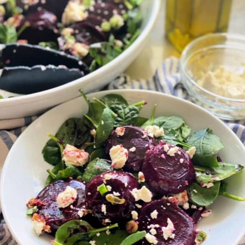 Beets and Baby Spinach photo