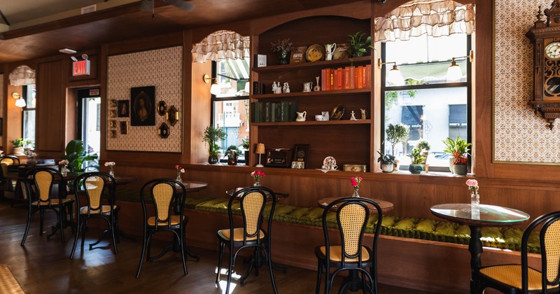 Interior, tables all lined up