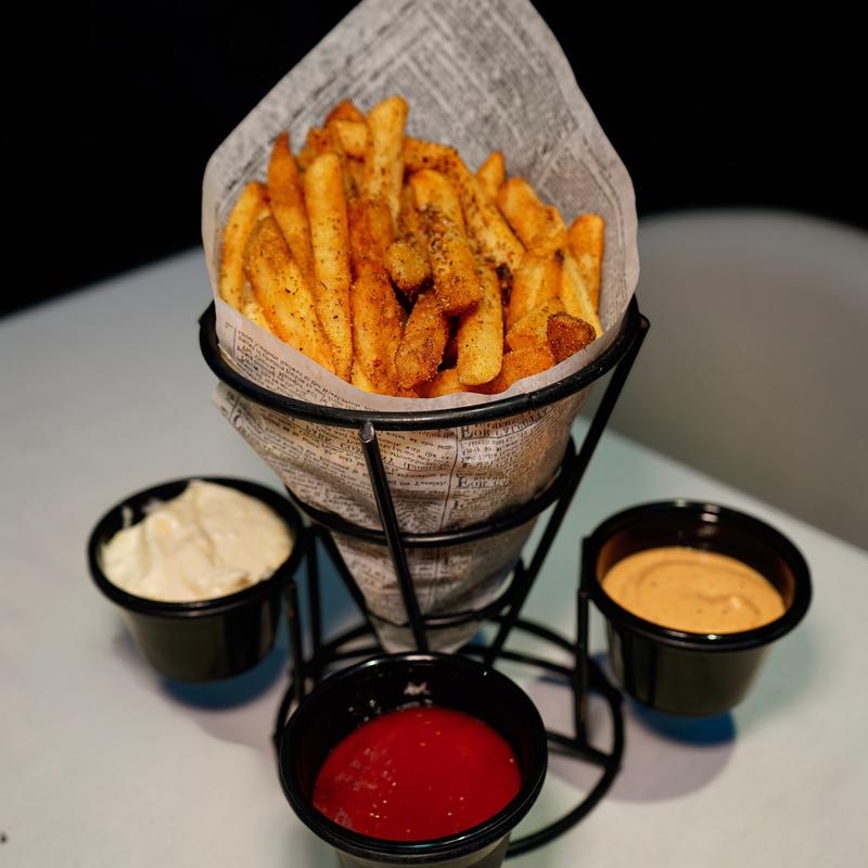 Caribbean jerk  seasoned fries photo