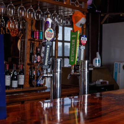 Interior, bar details.