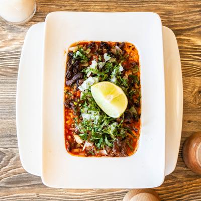 Cantina Guajillo Bowl, top view.