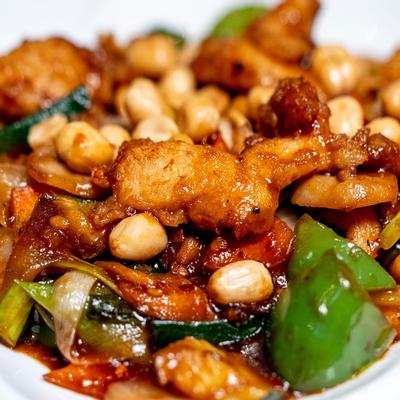 Nuggets and mixed vegetables