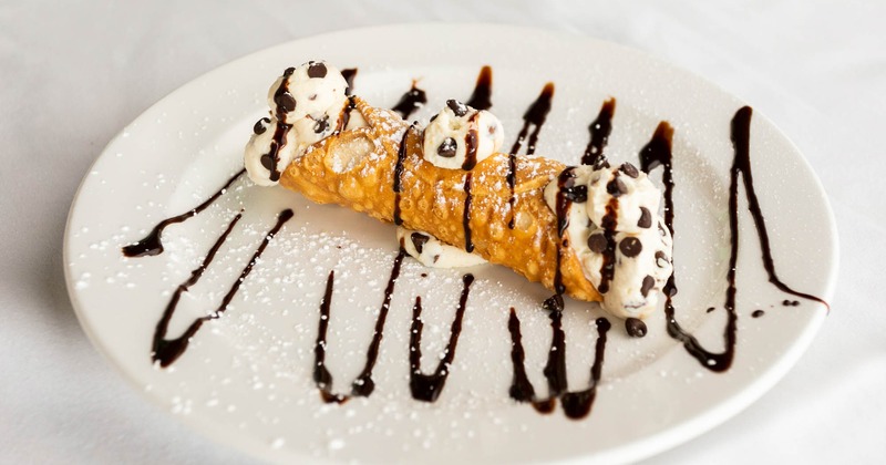 Cannoli served