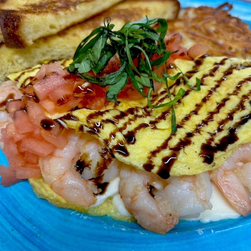 Shrimp Caprese Omelette photo
