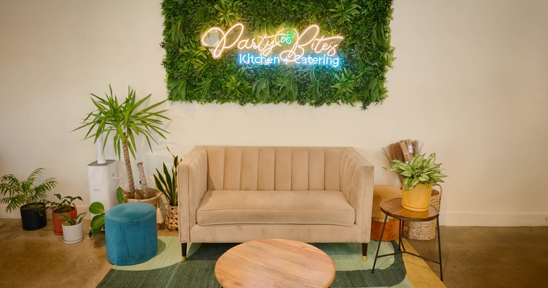 Interior, sofa and coffee table