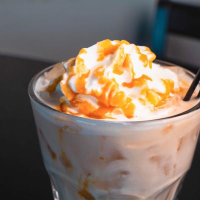 Caramel White Russian cocktail