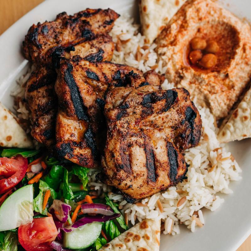 Grilled Chicken Kebab Plate photo