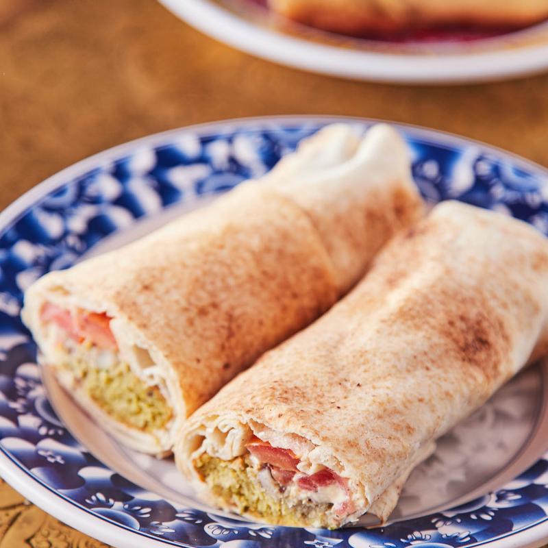 Falafel Vegetarian Pita Wrap V photo